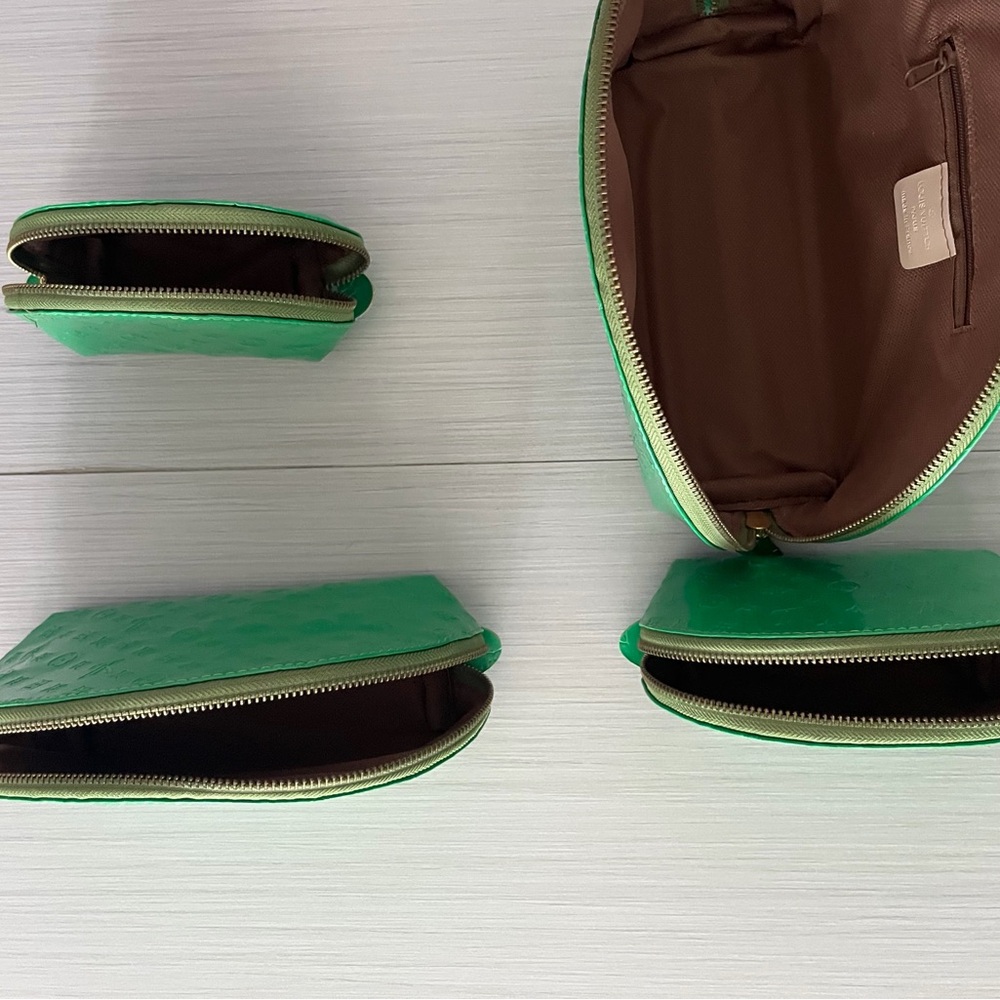 Green Semi-Circle Pouch Set - Picture 4 of 15